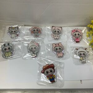 Cute Cartoon Character Pins Set